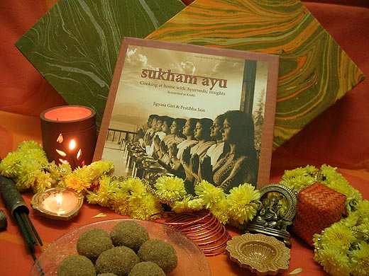 Auspicious Gifting Solution for Diwali - Photo Setup with sweets, flowers, diyas, Ganesha and fragrance