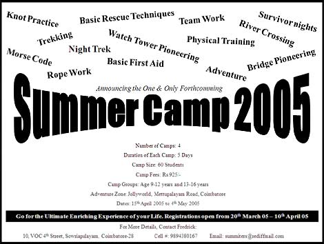 Summer Camp Poster Design for Teens - sans images