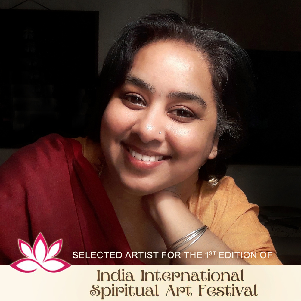 Selected Artist and Participant of India International Spiritual Art Festival - IISAF 2021 – Ishrath Humairah – Abstract Artist from India
