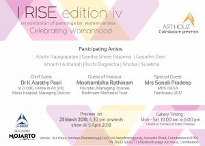 Invitation to iRise Art Exhibition